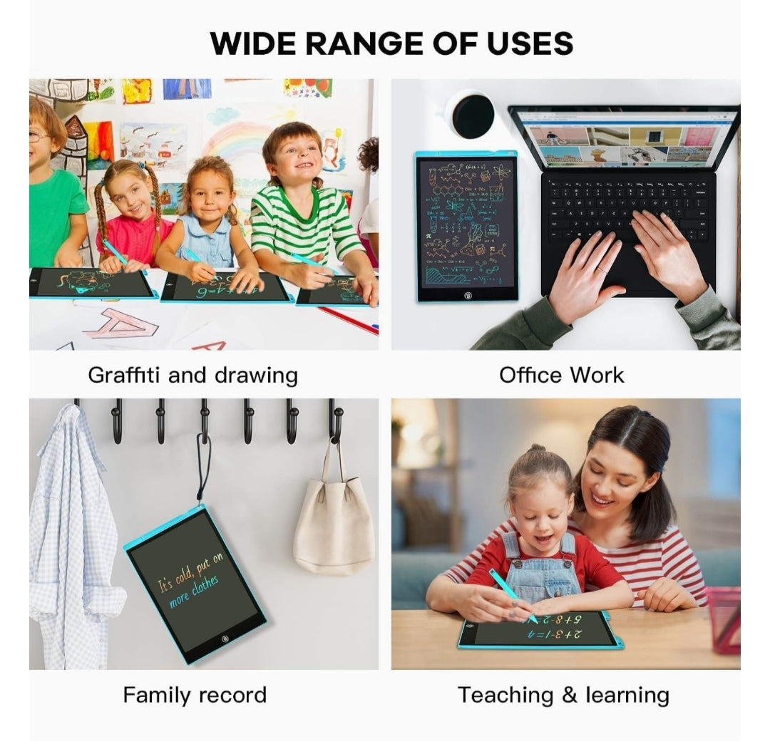 Premium 8.5-Inch Kids LCD Writing Tablet - Multi-Color Electronic Slate