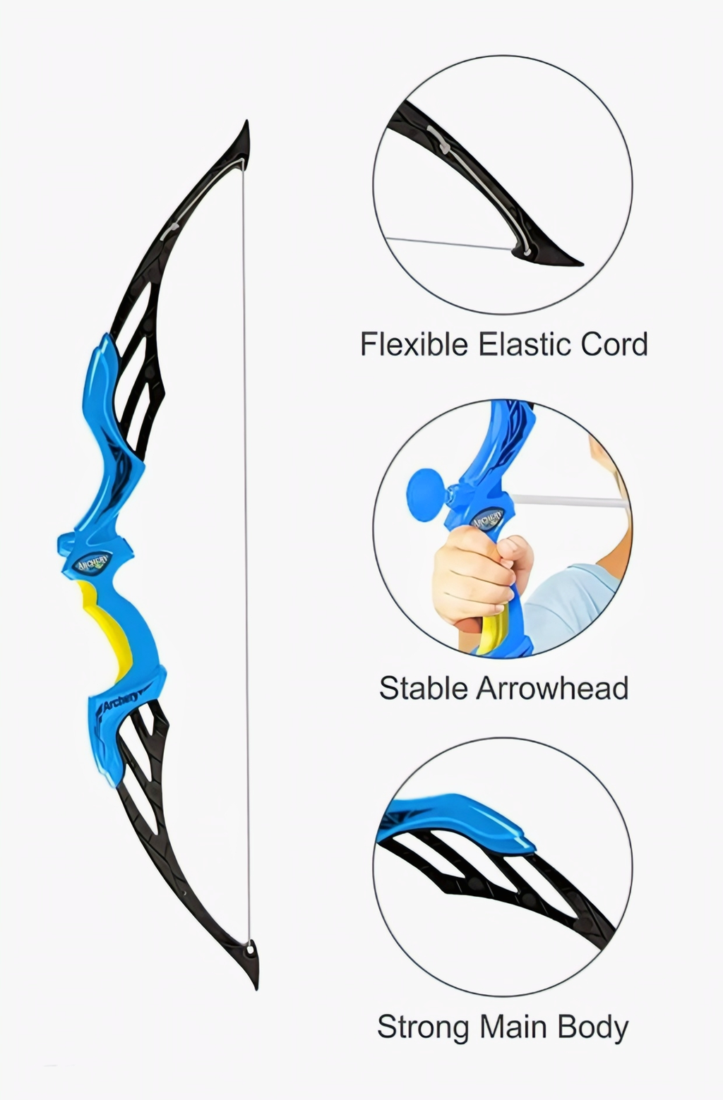 Super Archery Bow & Arrow Set for Kids – with Suction Darts & Target Board