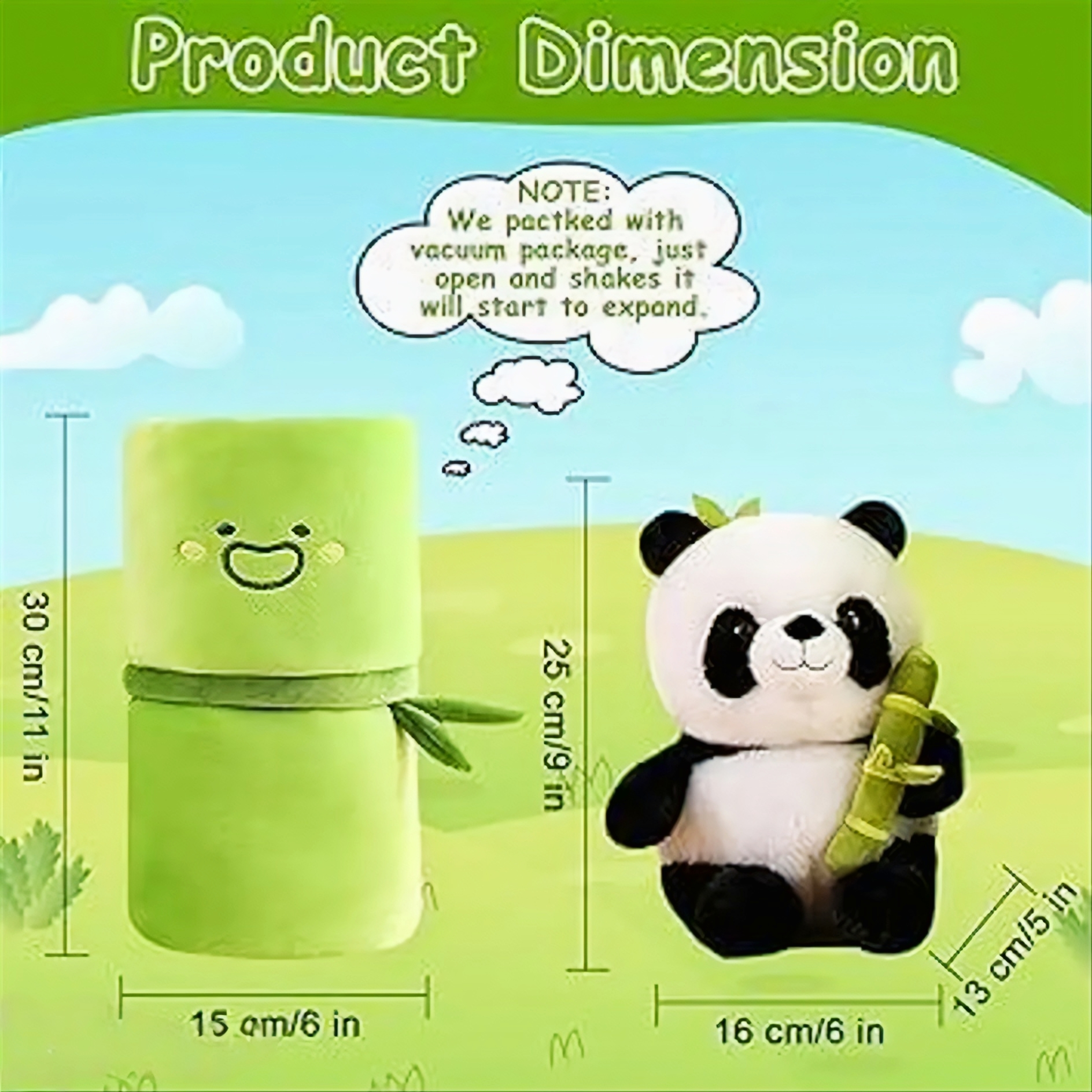 Viral Hide & Seek Bamboo Panda Plush Toy – 2-in-1 Reversible Soft Toy