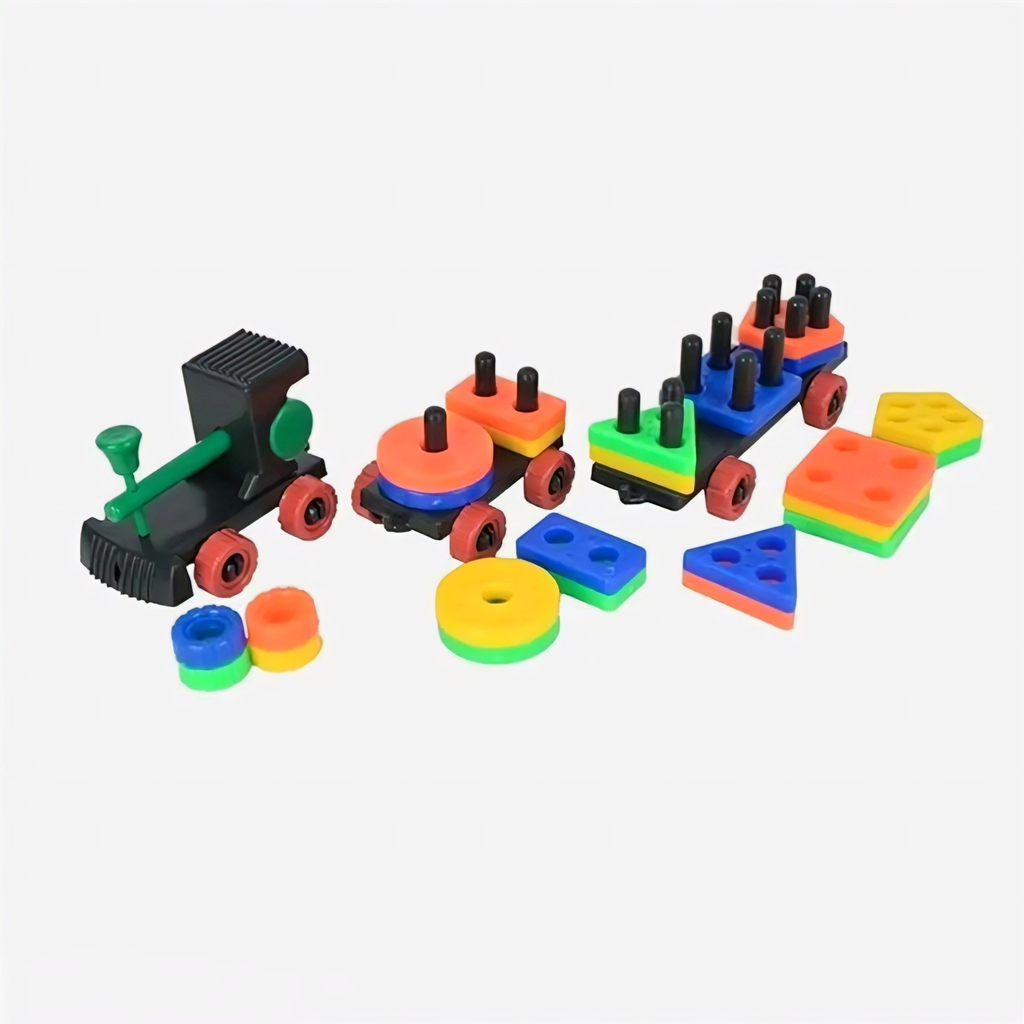 Montessori Geometric Shape Sorter Train Toy for Kids