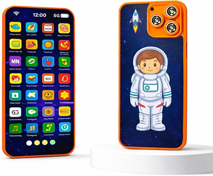 Rechargeable screen free Kids phone - 28 Functions Talking Educational Toy Mobile for Toddlers