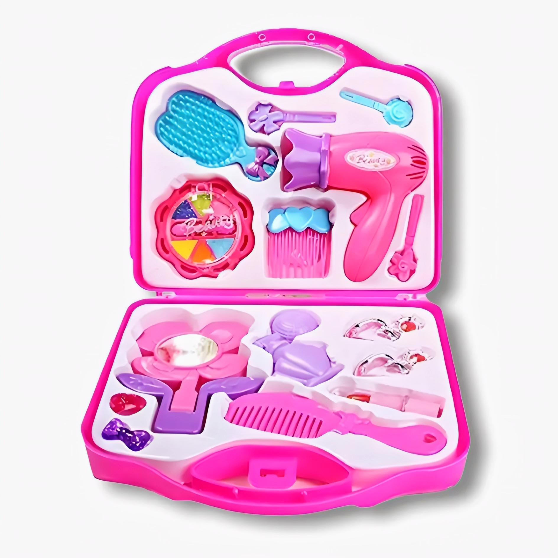 15-in-1 Princess Beauty Makeup Kit – Pretend Play Toy Suitcase for Girls - Perfect Gift for kids