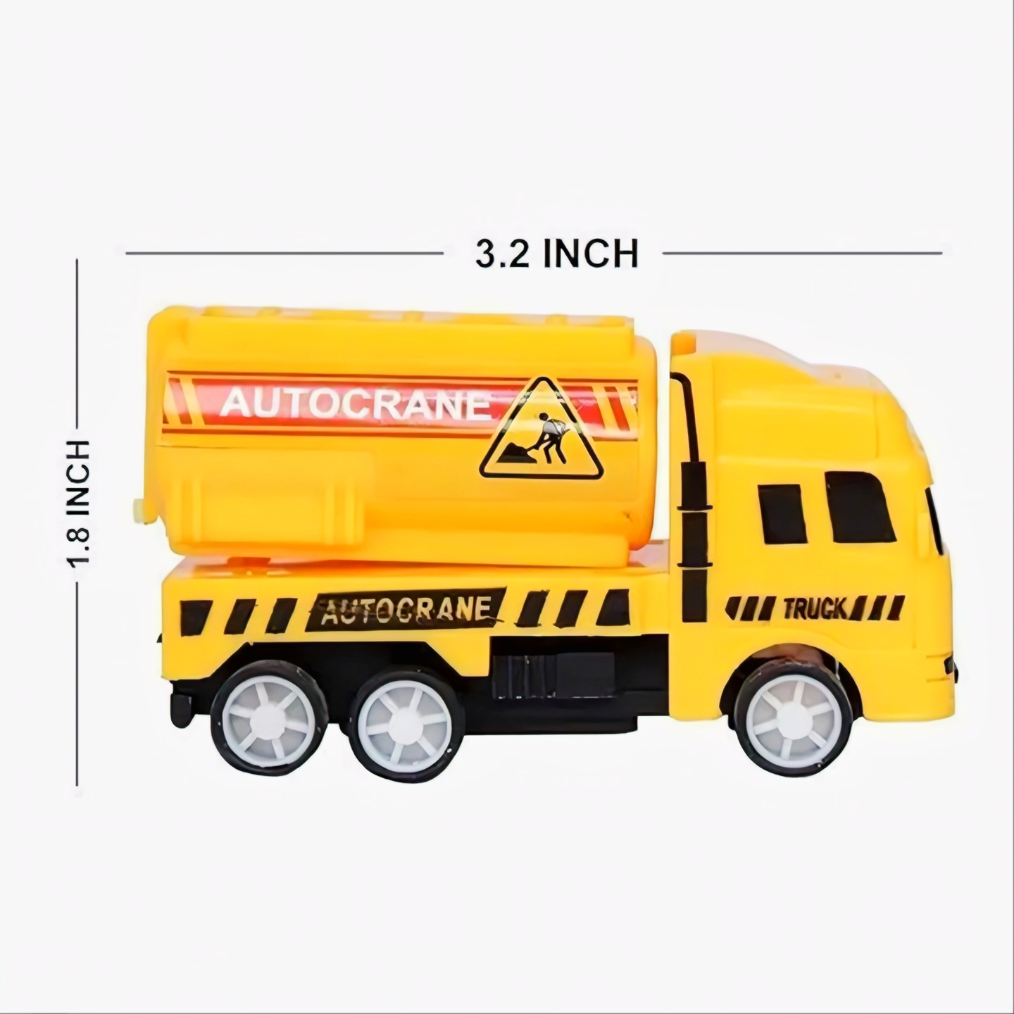 Pack of 6 Yellow Construction Vehicles – Pull Back kids Toys