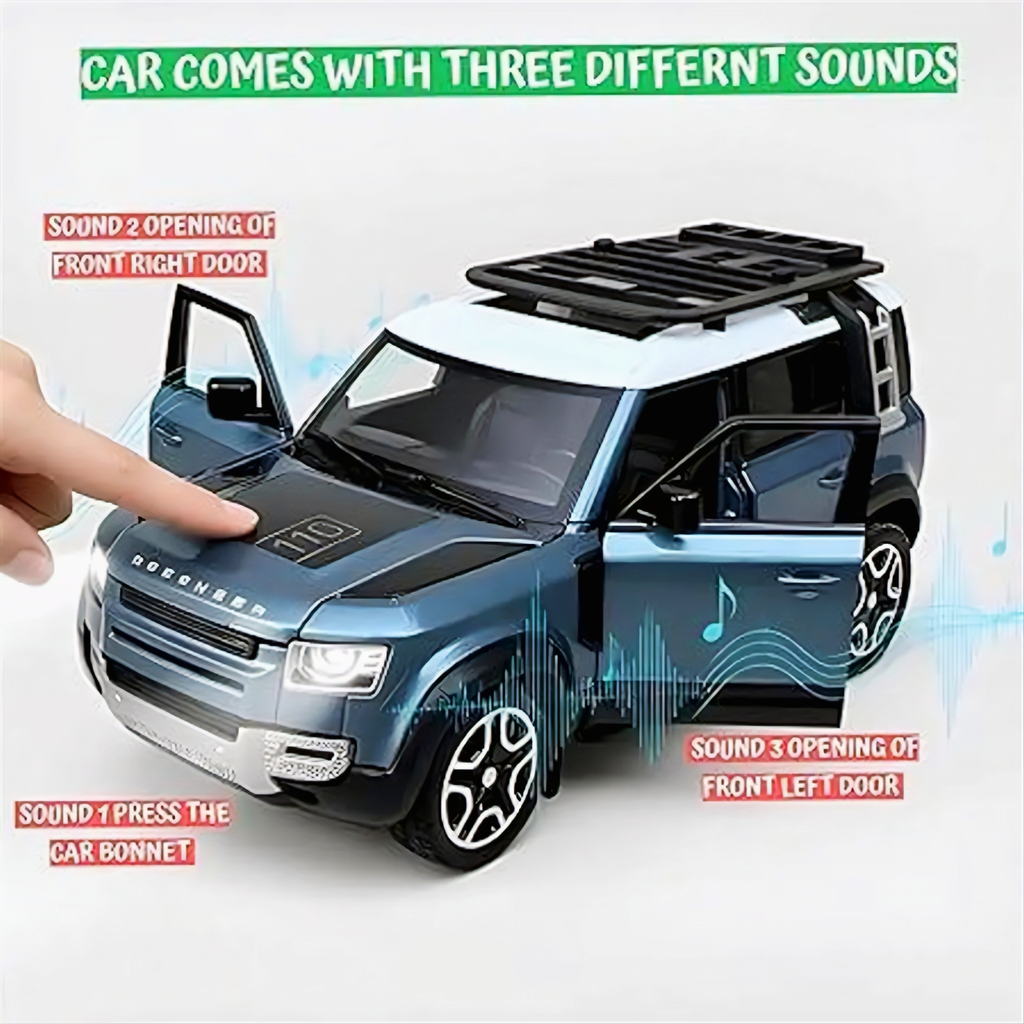 Luxury & Power with the 1:32 Range Rover Defender Die-Cast Metal Car