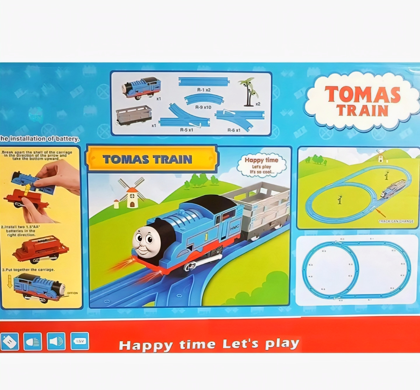 Thomas Toy Train Track Set with Sound and Flashing Lights