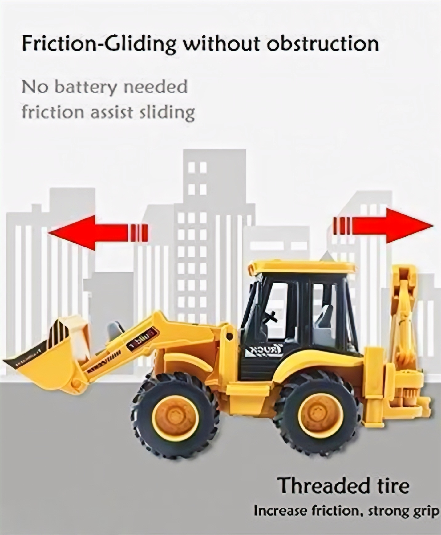 2-in-1 Heavy Duty JCB Toy Truck – Unbreakable Construction Bulldozer