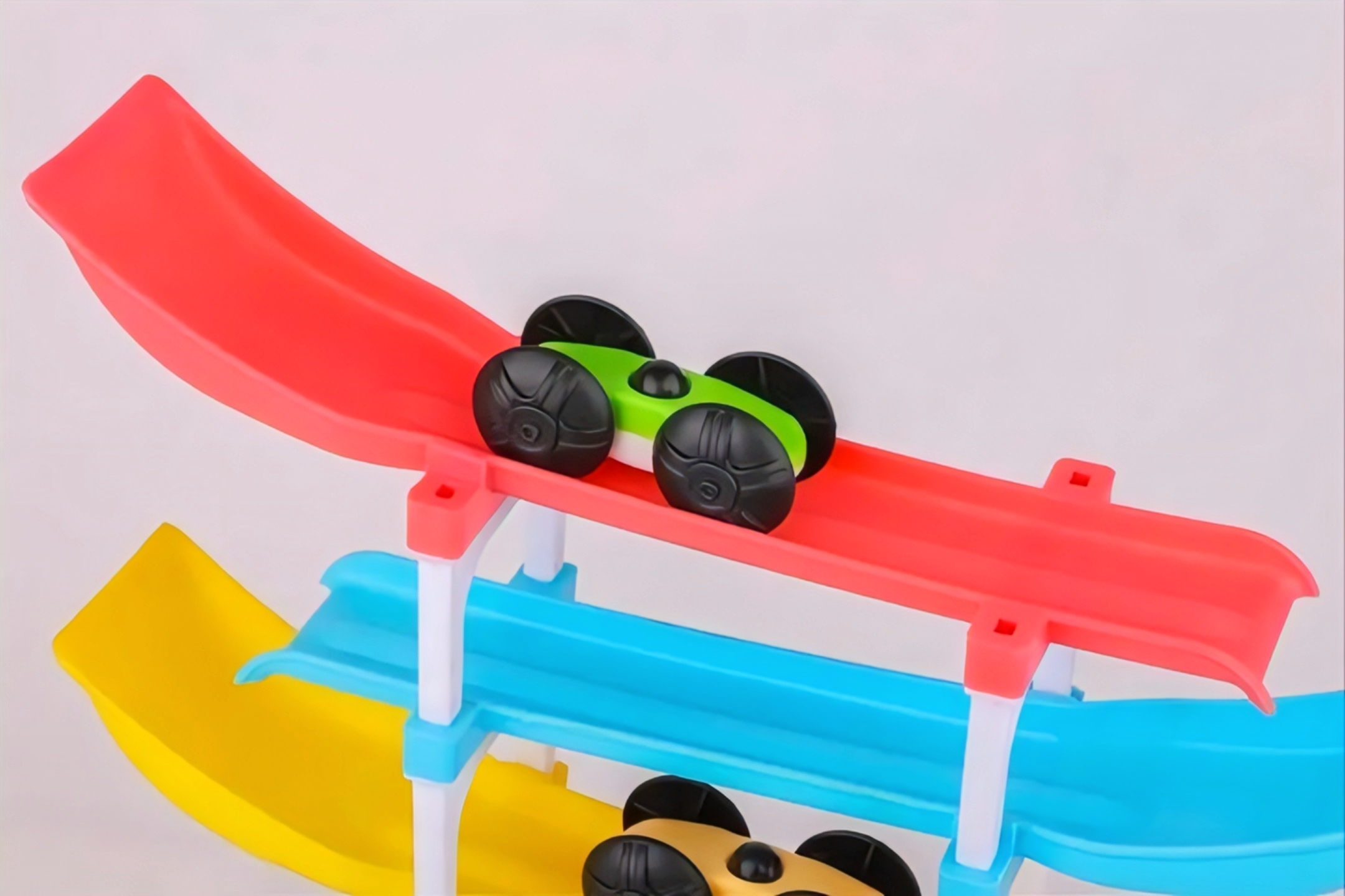 Rainbow Racer Car Sliding Track – 03 variants 4, 6 or 10 Ramps!
