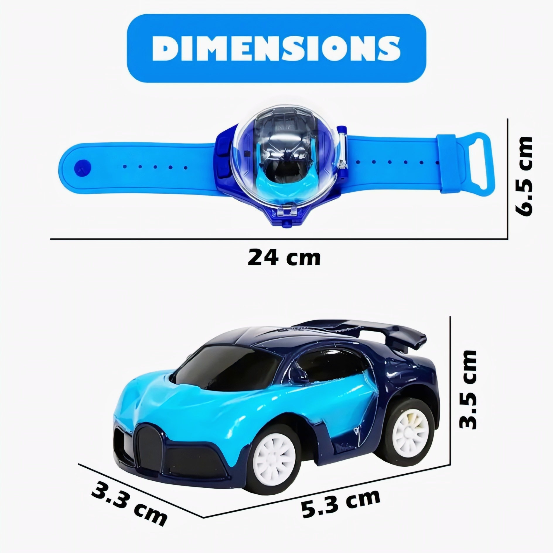 Race Anywhere, Anytime with the 2-in-1 Wrist Watch Remote Control Car! 🏎️⌚