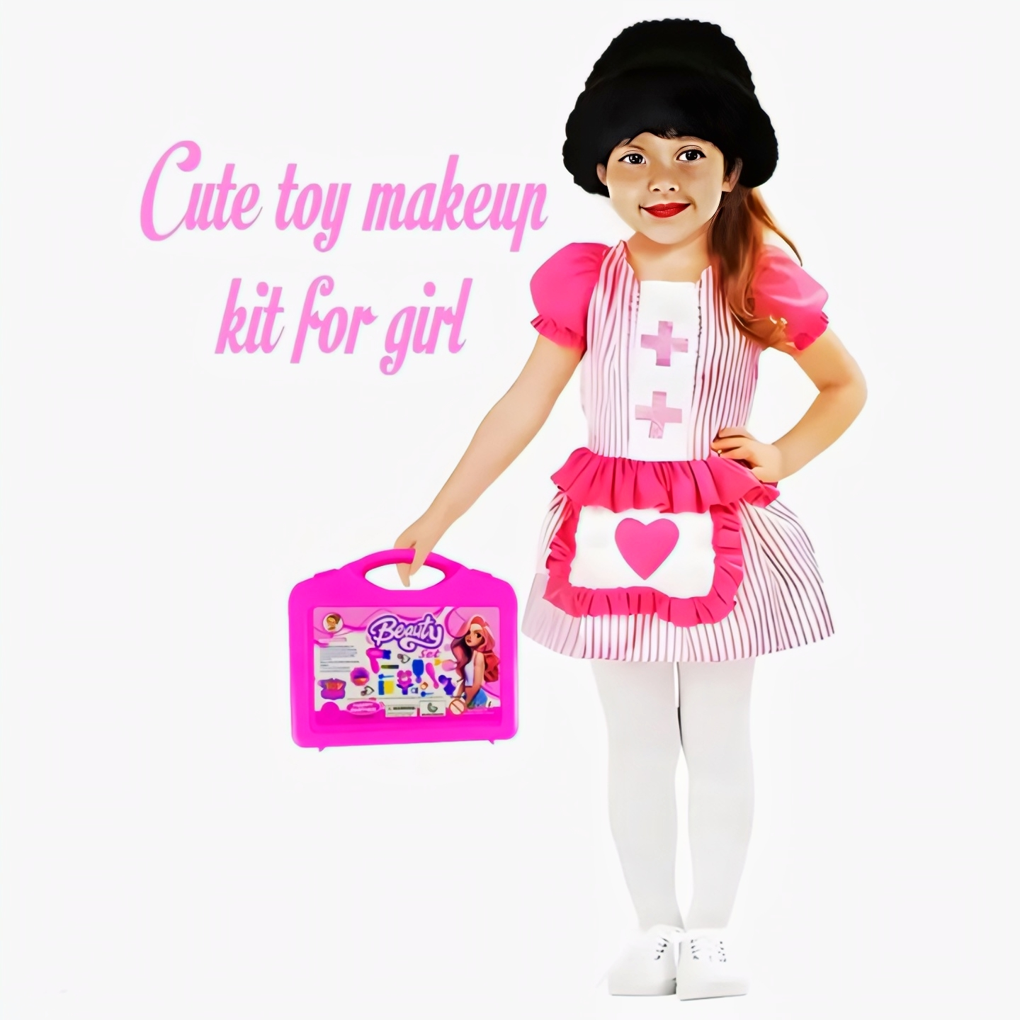 15-in-1 Princess Beauty Makeup Kit – Pretend Play Toy Suitcase for Girls - Perfect Gift for kids