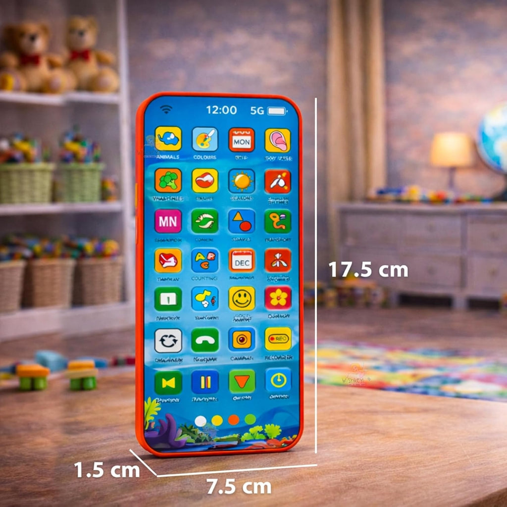 Rechargeable screen free Kids phone - 28 Functions Talking Educational Toy Mobile for Toddlers