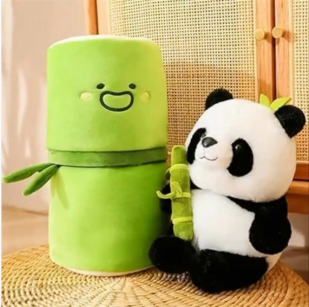Viral Hide & Seek Bamboo Panda Plush Toy – 2-in-1 Reversible Soft Toy