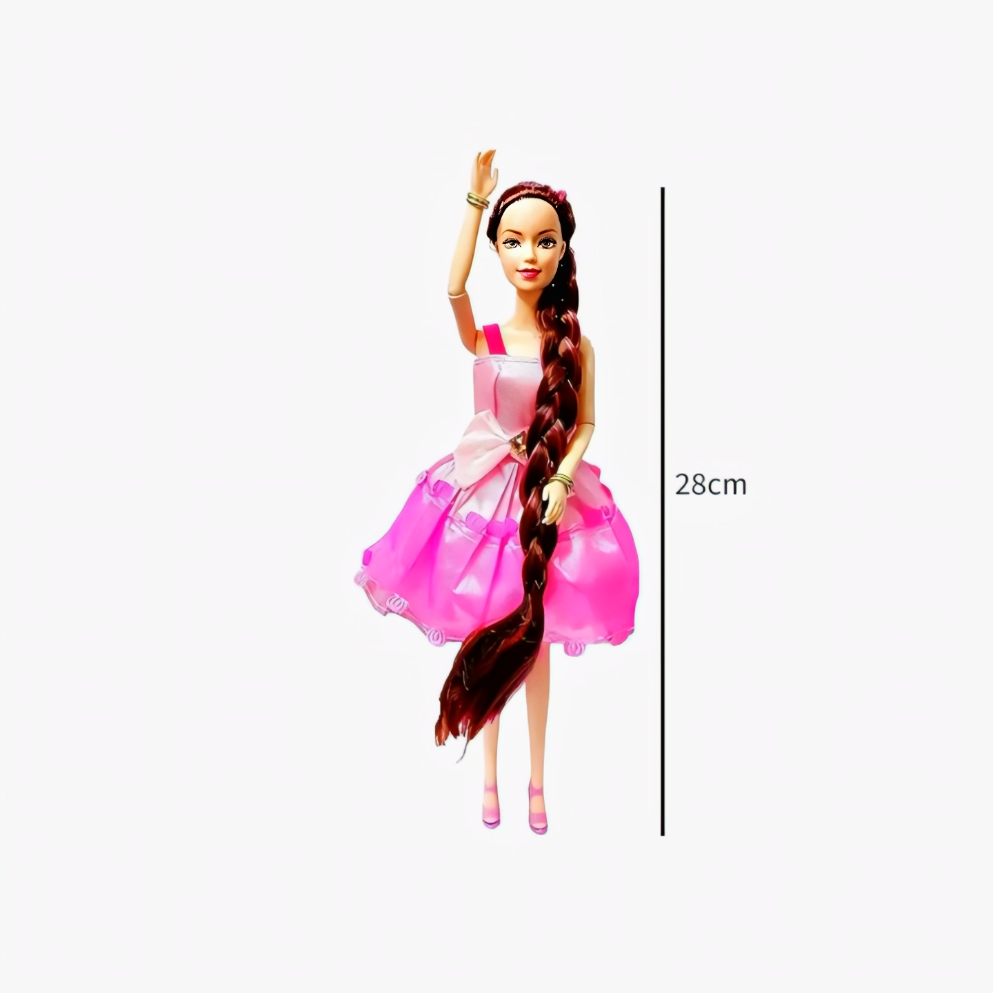 Cute Princess Doll with Long Hair & Movable Joints for Girls