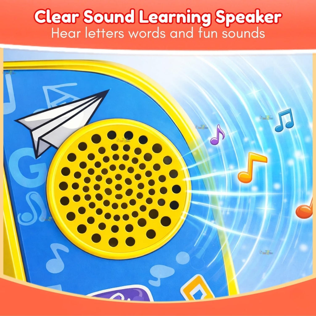 Interactive Kids Electronic Intelligence E-Book - Talking Educational Toy with Write and Erase Board (25x23 cm)