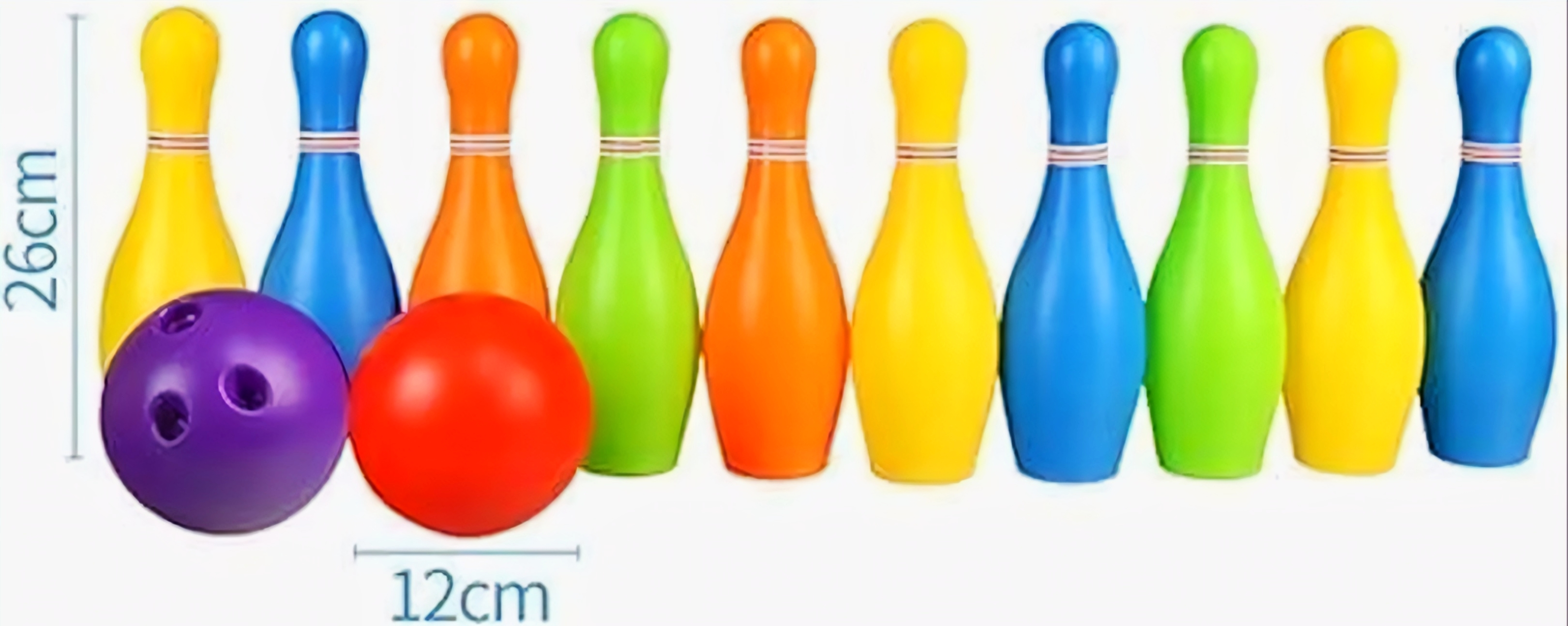 Junior 10-Pin Bowling Set with 2 Balls – Indoor/Outdoor Active Play