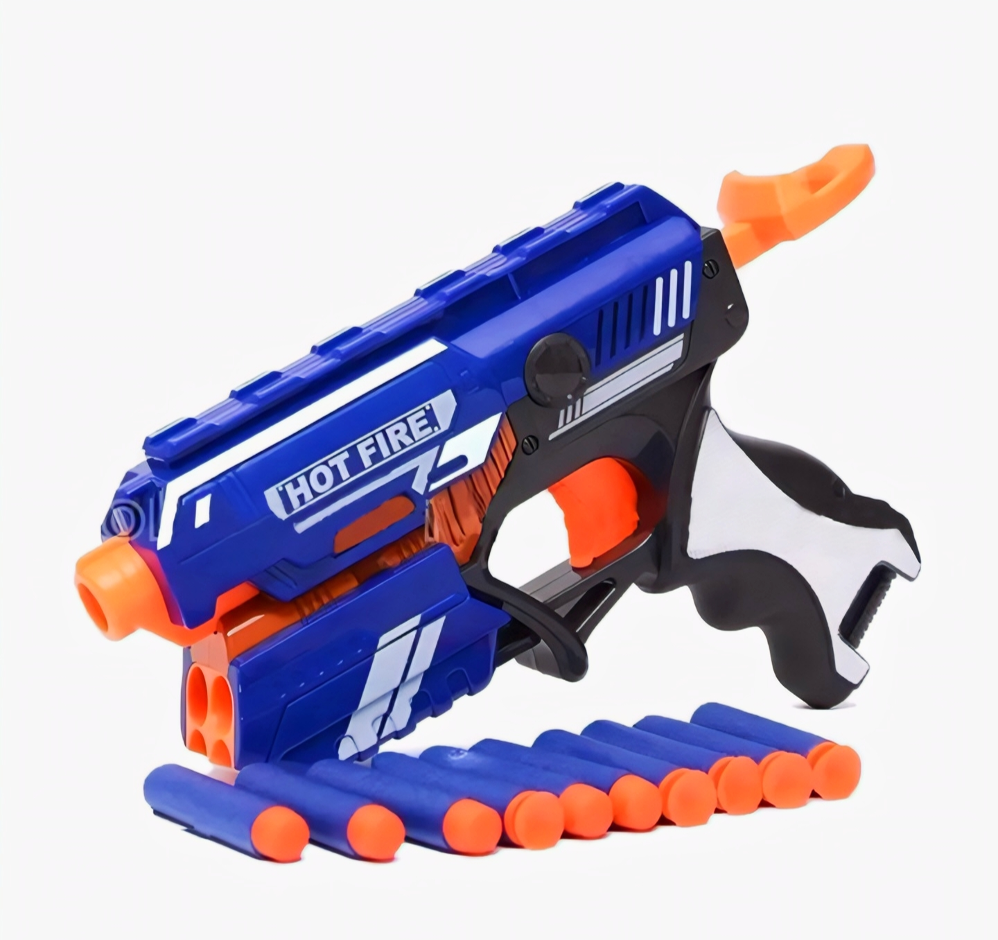 Hot Fire Soft Bullet Blaster Gun with 10 Safe Foam Darts