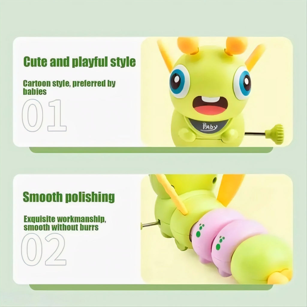 Cute Caterpillar Wind-Up Crawling Toy for Kids