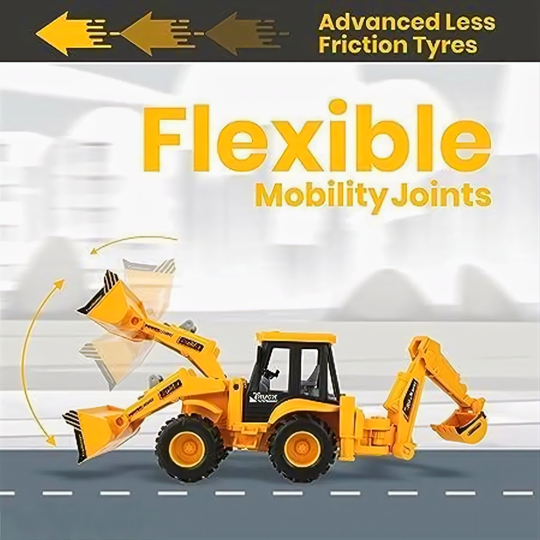 2-in-1 Heavy Duty JCB Toy Truck – Unbreakable Construction Bulldozer