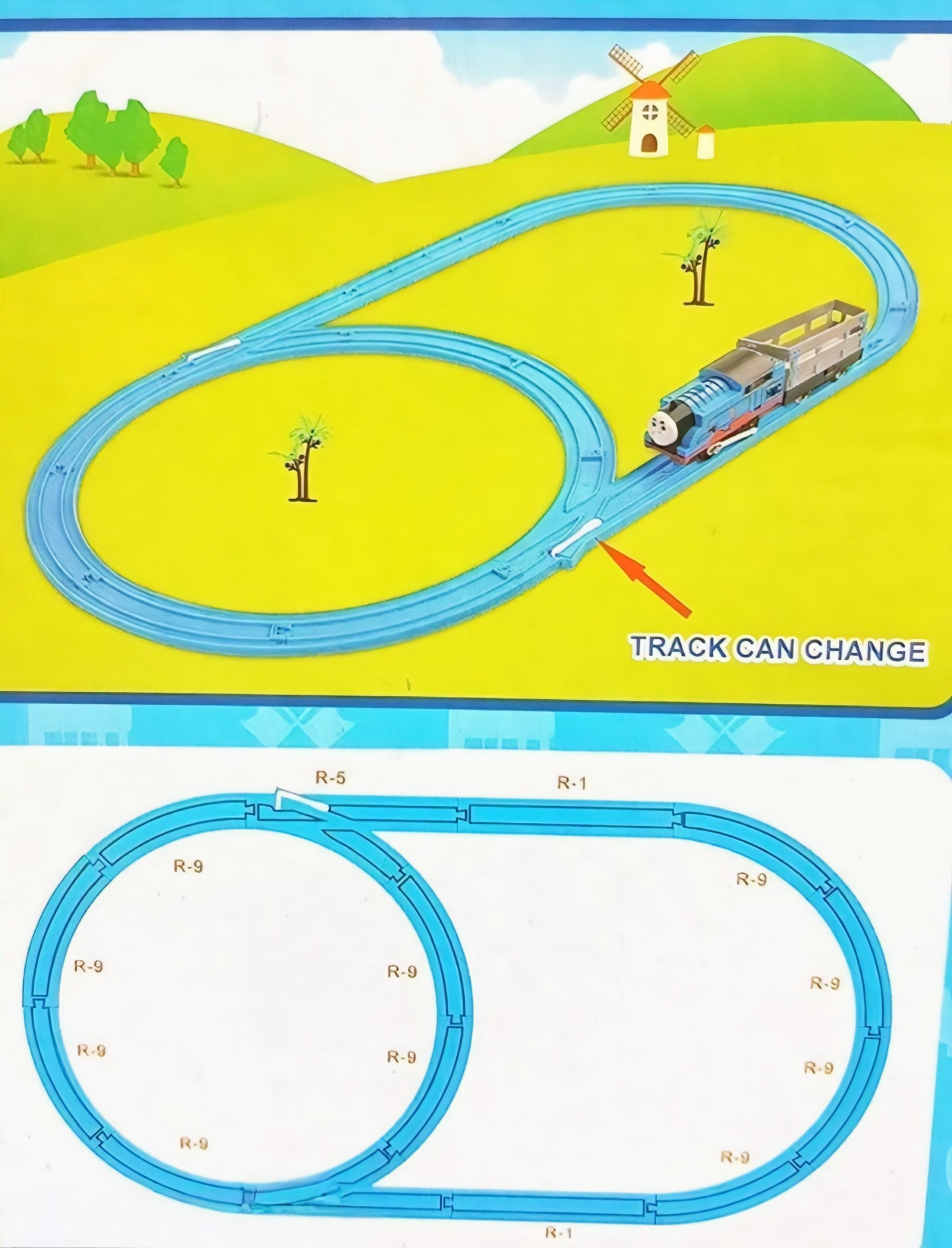 Thomas Toy Train Track Set with Sound and Flashing Lights