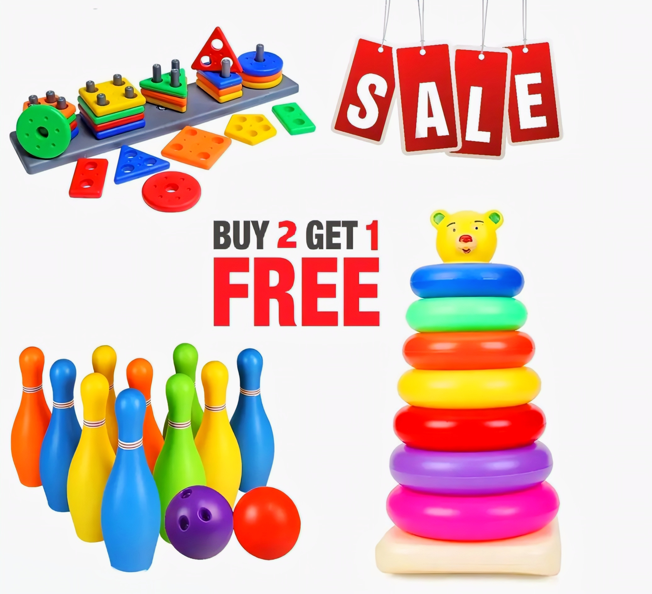 Mega 3-in-1 Kids Educational Combo Set (Buy 2 Get 1 Free)