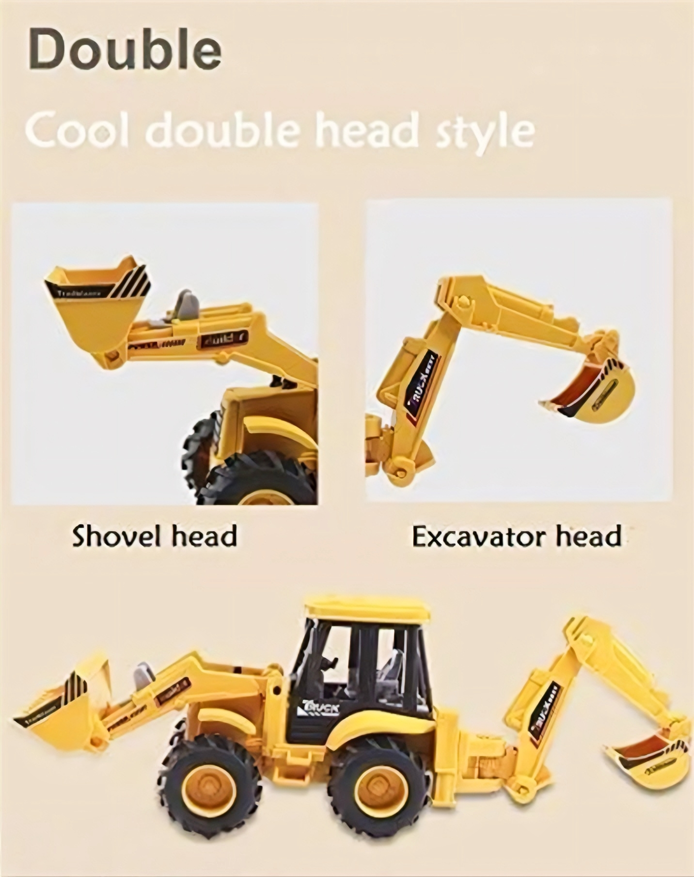 2-in-1 Heavy Duty JCB Toy Truck – Unbreakable Construction Bulldozer