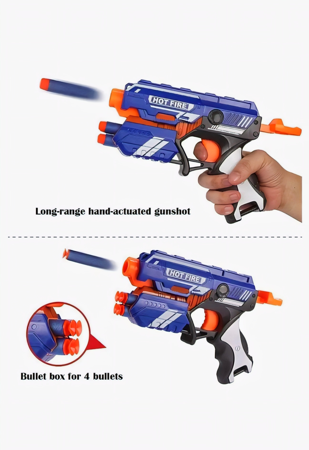 Blaze Storm Hot Fire, Soft Bullet Blaster Gun